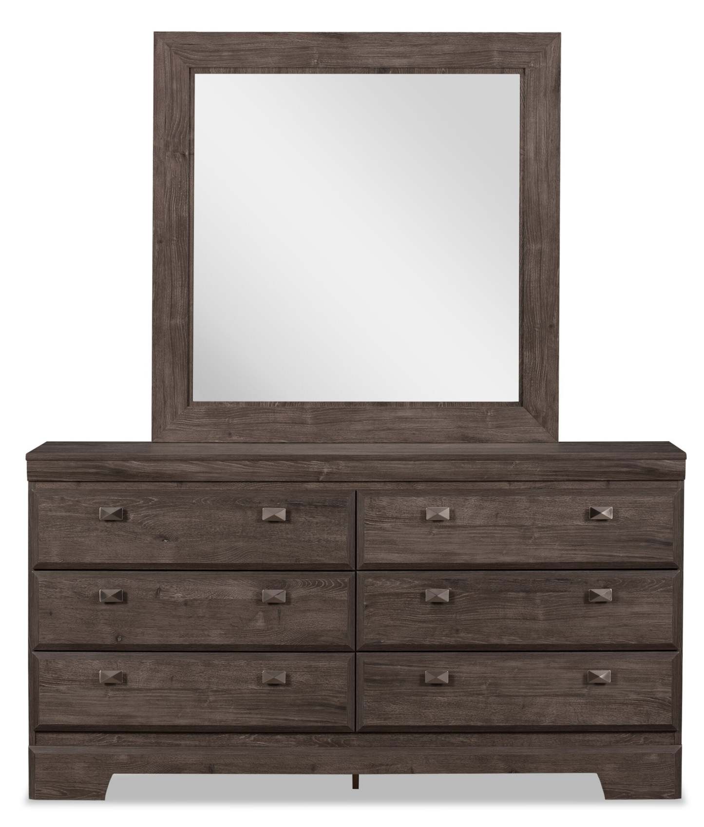 Miroir de commode de chambre Yorkdale, fabriqué au Canada - Gris | Miroir de commode de chambre à coucher Yorkdale, fabriqué au Canada - gris