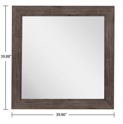 Miroir de commode de chambre Yorkdale, fabriqué au Canada - Gris | Miroir de commode de chambre à coucher Yorkdale, fabriqué au Canada - gris