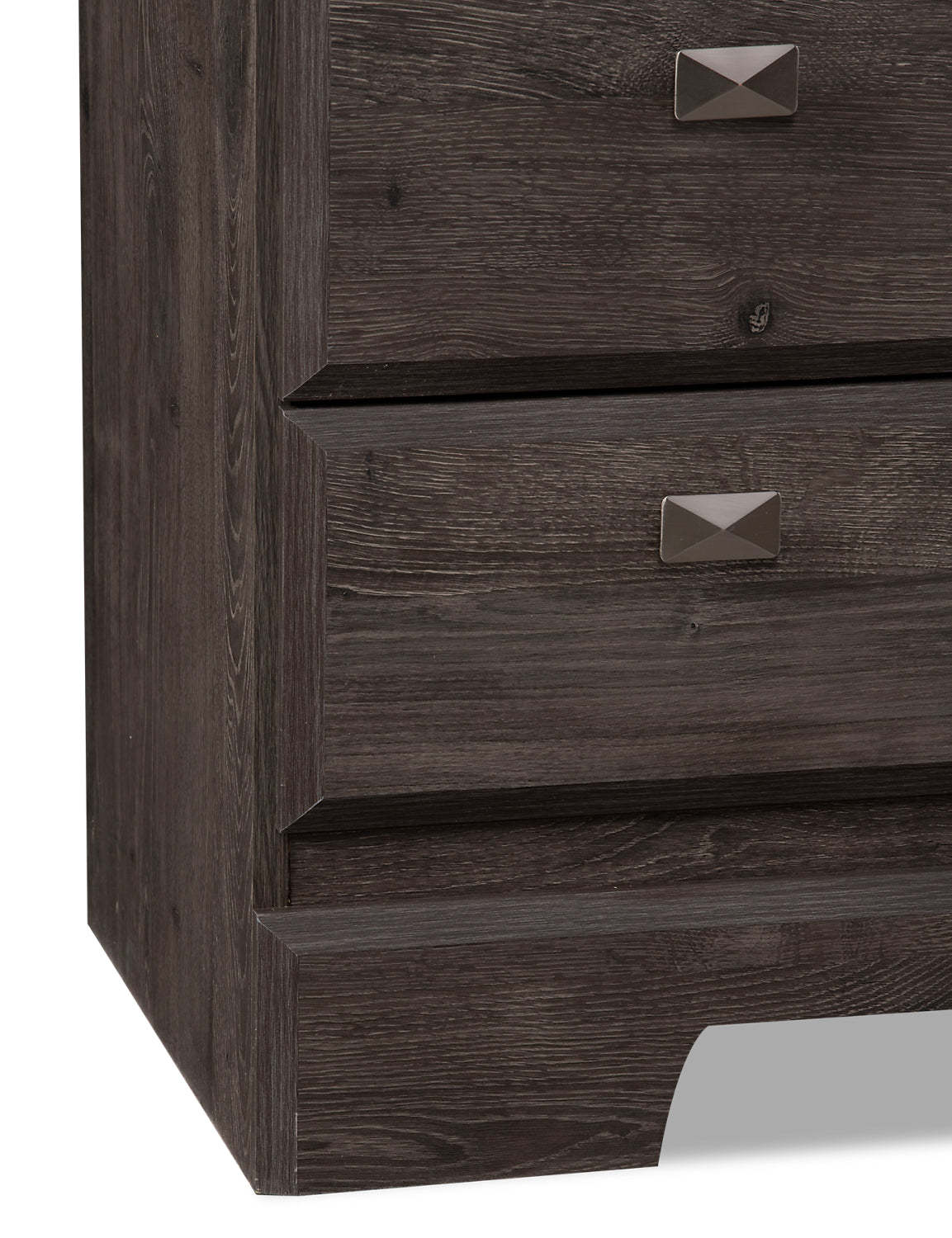Ensemble de chambre à coucher Yorkdale 5 pièces avec lit à panneau, commode et miroir, gris - taille reine | Yorkdale 5pc Bedroom Set with Panel Bed, Dresser & Mirror, Grey - Queen Size…