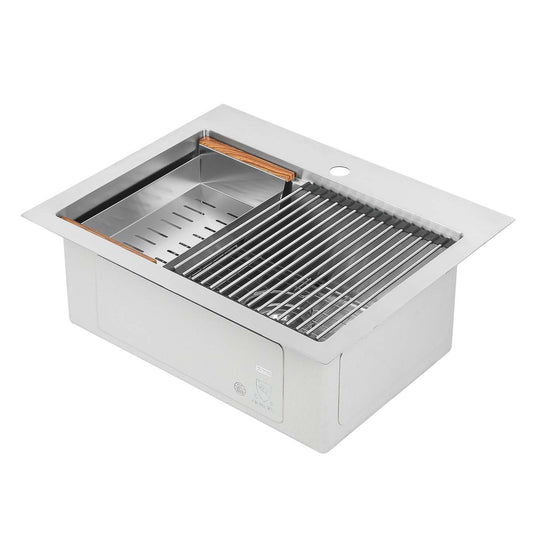 Ancona 25 Drop-In Workstation Kitchen Sink - AN-3126|Évier de cuisine poste de travail encastré Ancona de 25 po - AN-3126|D77G7ROH
