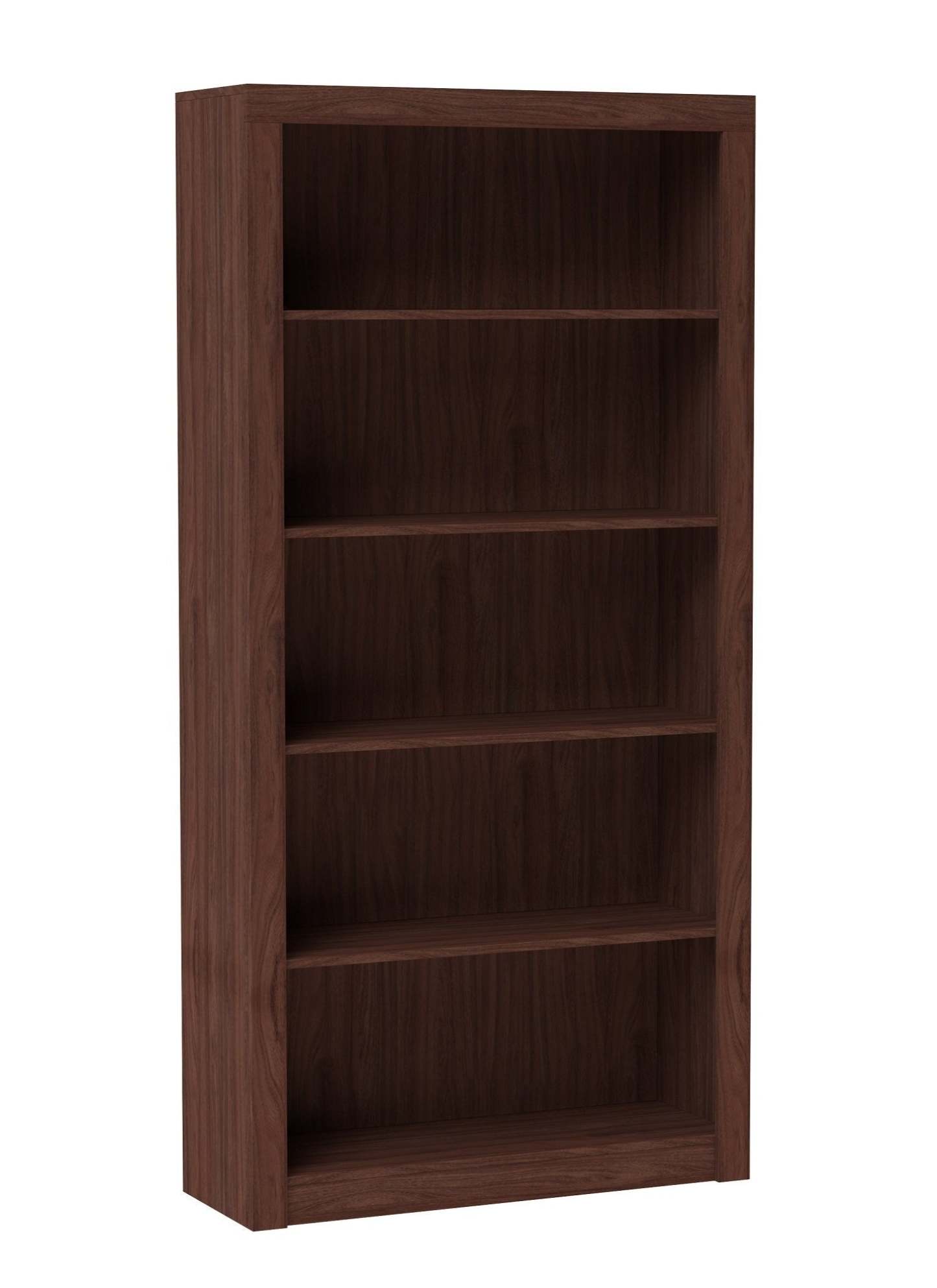 Bibliothèque classique Olinda de Manhattan Comfort avec 5 tablettes - brun noix