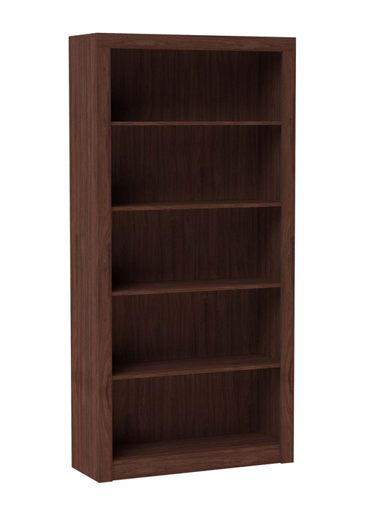 Bibliothèque classique Olinda de Manhattan Comfort avec 5 tablettes - brun noix