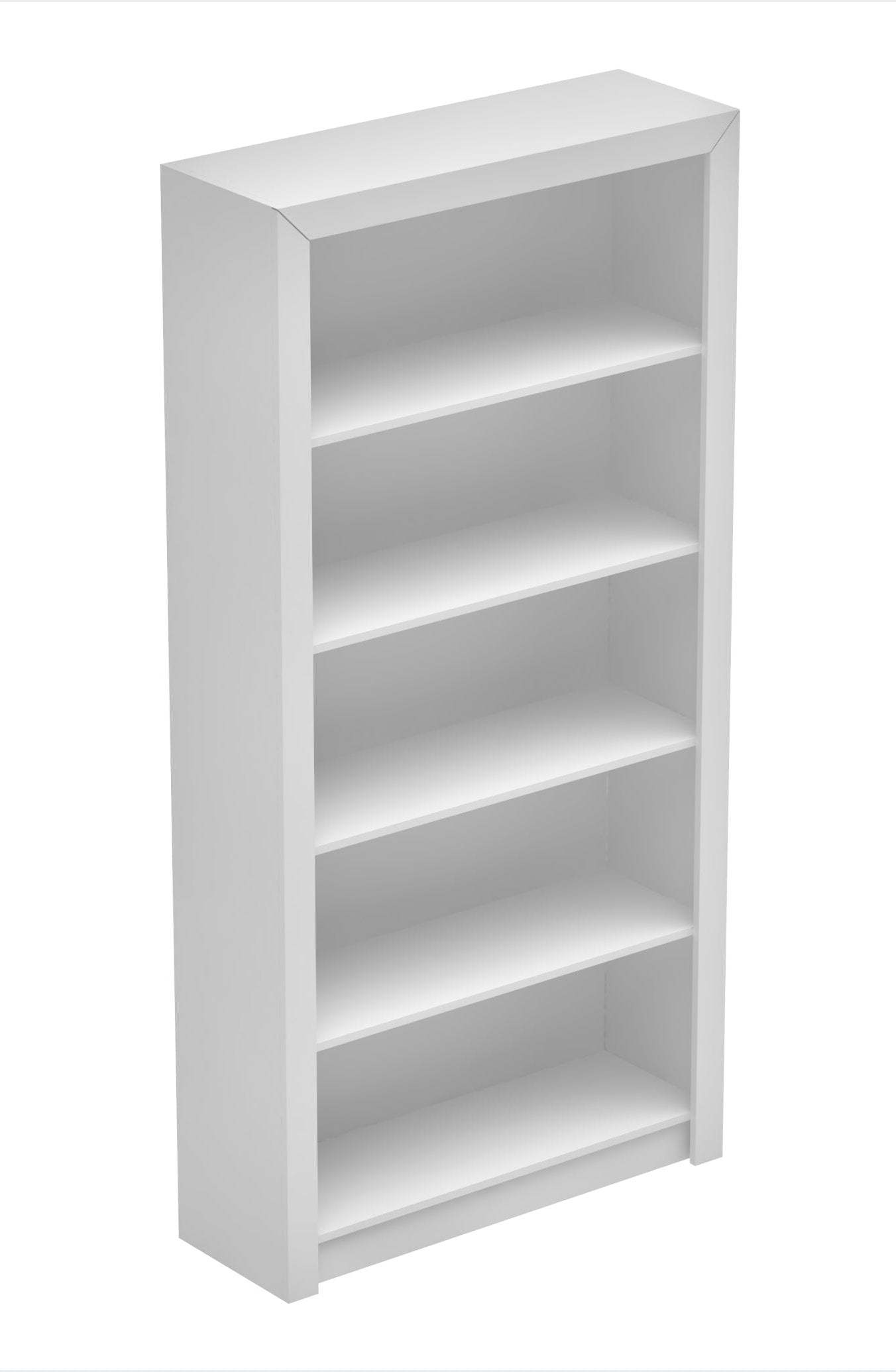 Bibliothèque classique Olinda de Manhattan Comfort avec 5 tablettes - blanche