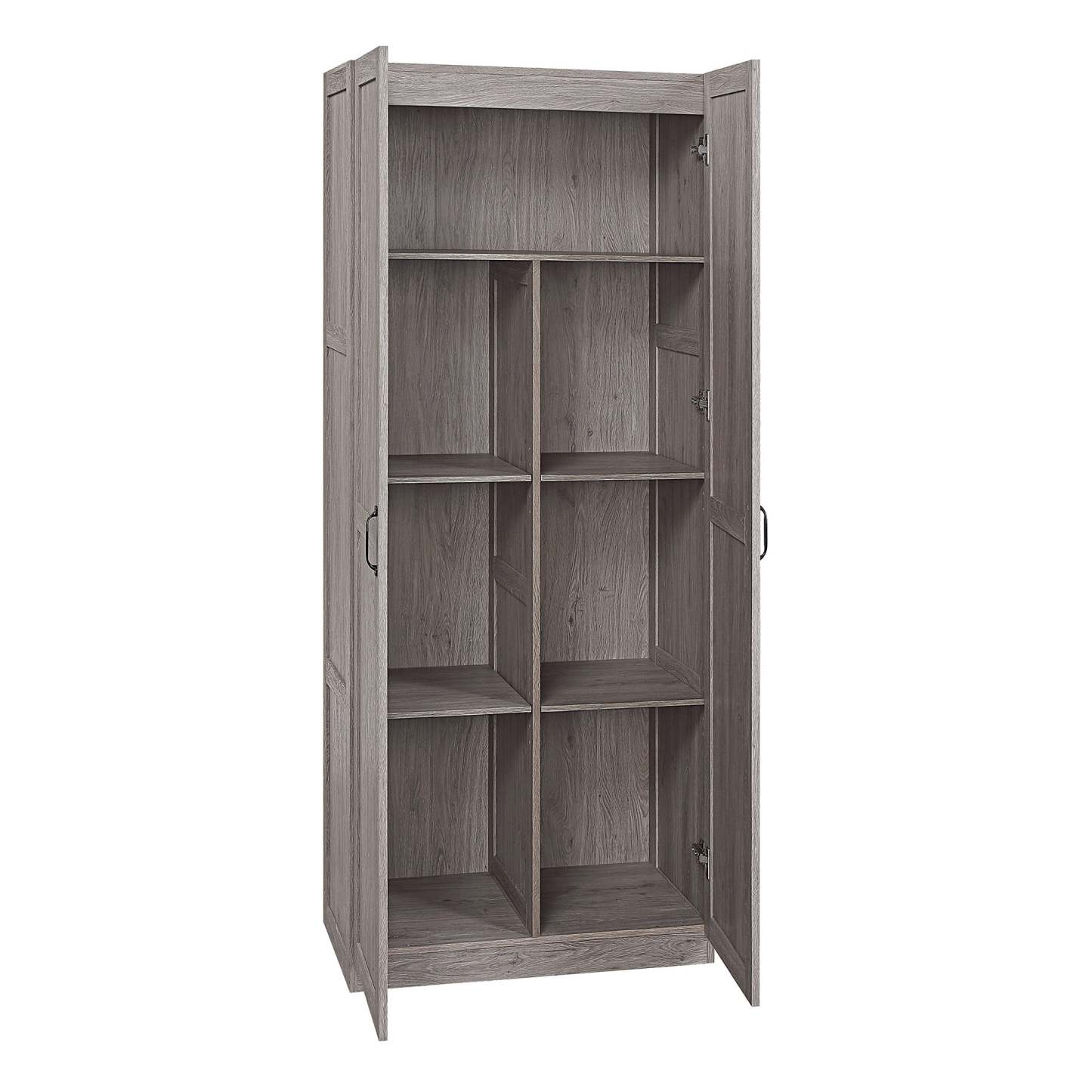 Manhattan Comfort Hopkins Modern Freestanding Storage Closet with 7 Shelves - Grey|Armoire de rangement autoportante moderne Hopkins de Manhattan Comfort avec 7 tablettes - noire