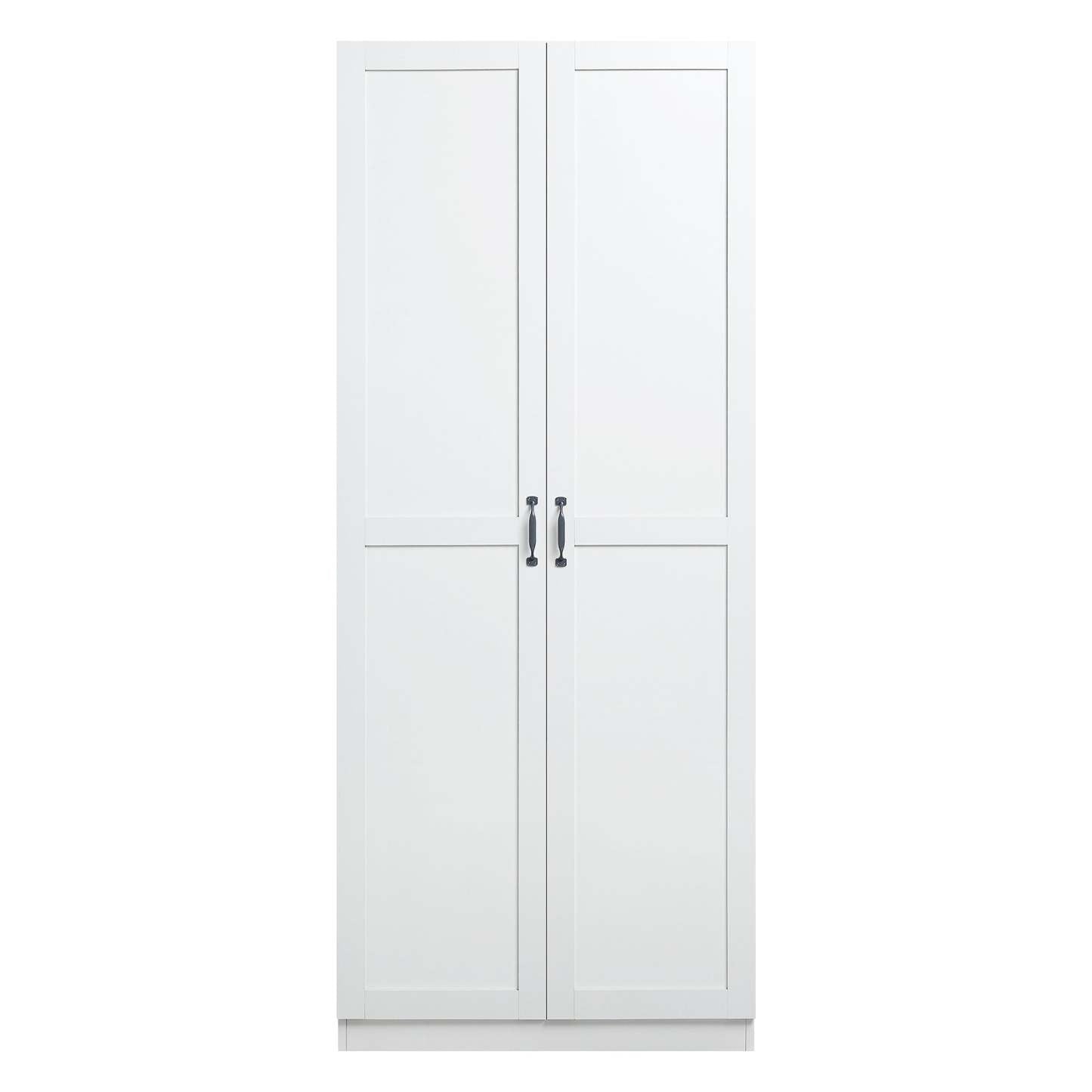 Manhattan Comfort Hopkins Modern Freestanding Storage Closet with 7 Shelves - White|Armoire de rangement autoportante moderne Hopkins de Manhattan Comfort avec 7 tablettes - grise