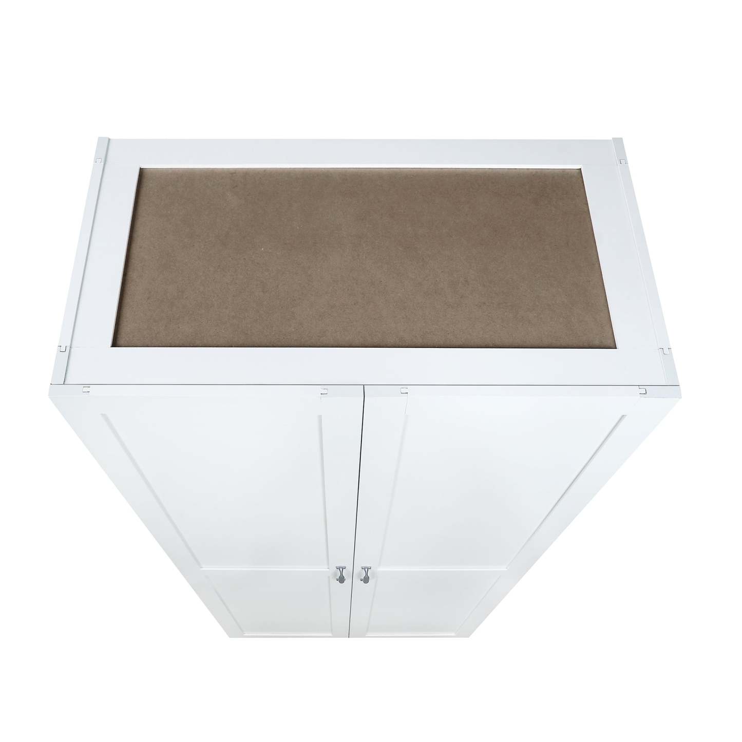 Manhattan Comfort Hopkins Modern Freestanding Storage Closet with 7 Shelves - White|Armoire de rangement autoportante moderne Hopkins de Manhattan Comfort avec 7 tablettes - grise