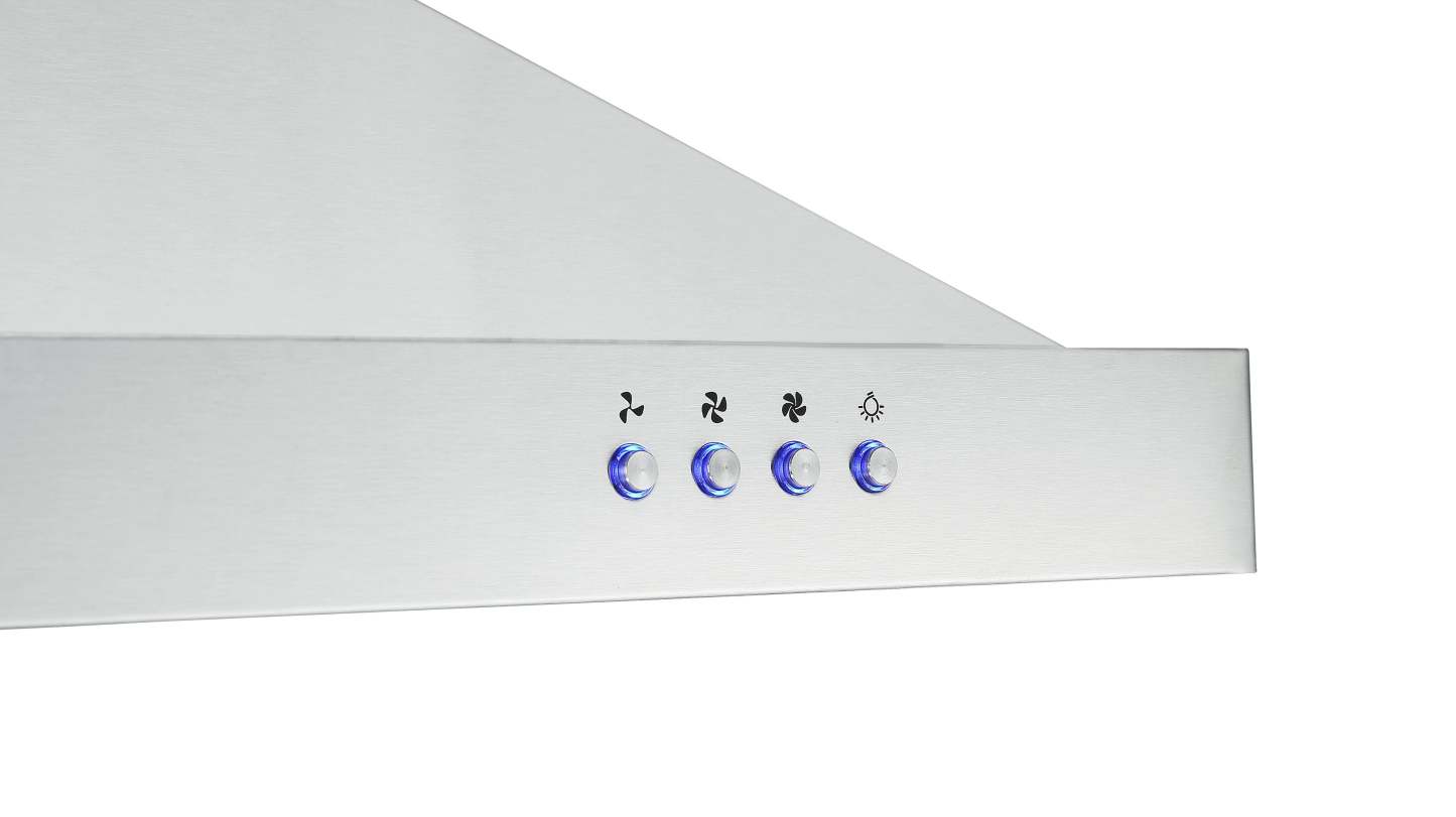 Ancona WRRV430 30 Hotte de cuisine pyramidale murale à évacuation arrière - AN-1595 | Hotte de cuisinière murale de style pyramidal Ancona de 30 po à ventilation arrière - AN-1595 | D77GFH8I