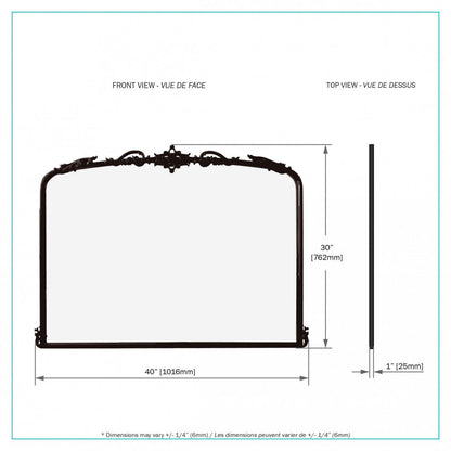 Home Black 29.91 Mirror|Miroir Home de 29,91 po noir