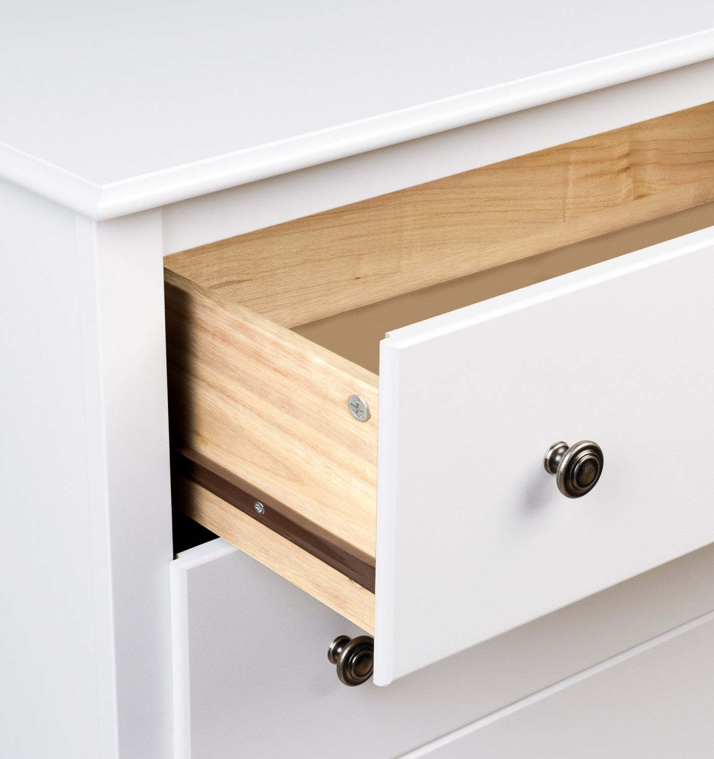 Monterey Tall 2-Drawer Nightstand - Blanc|Table de nuit haute Monterey à 2 tiroirs - blanche