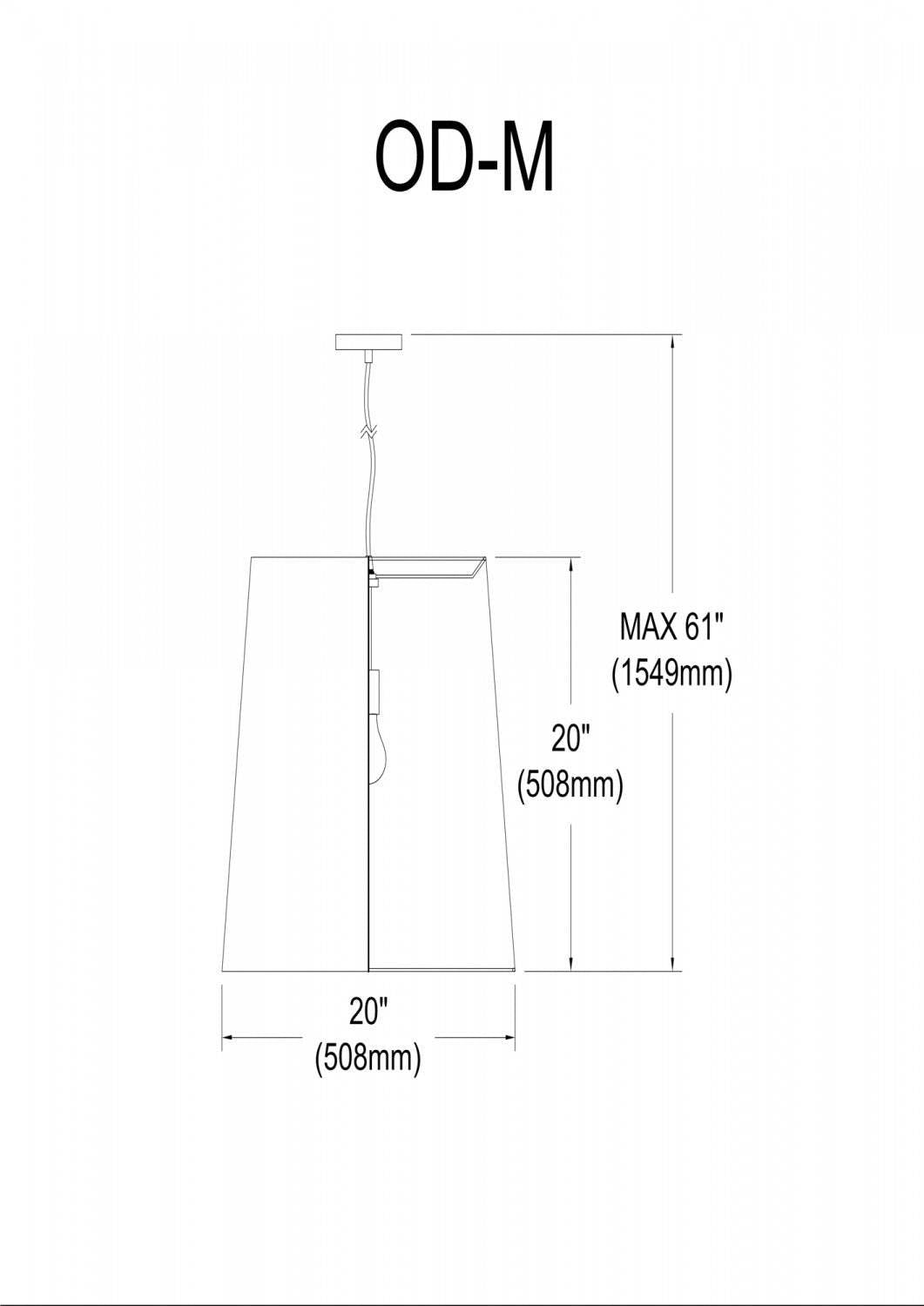Dainolite Oversize Drum 1 Light Pendant Medium White/Gold Shade Lamp|Luminaire suspendu moyen de Dainolite avec très grand abat-jour cylindrique blanc et doré, et 1 ampoule