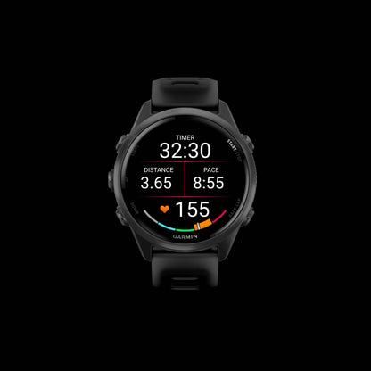 Montre intelligente Garmin Forerunner 570 42 mm, Amoled, Aluminium gris ardoise, Noir, Suivi de fitness GPS, Course, Triathlon, Autonomie de 10 jours