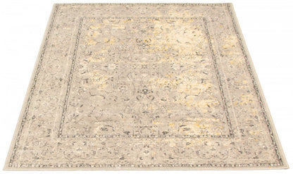 Tapis Majid Ivoire - 6'7 x 9'6|Carpette Majid ivoire - 6 pi 7 pox 9 pi 6 po| D28RX78W