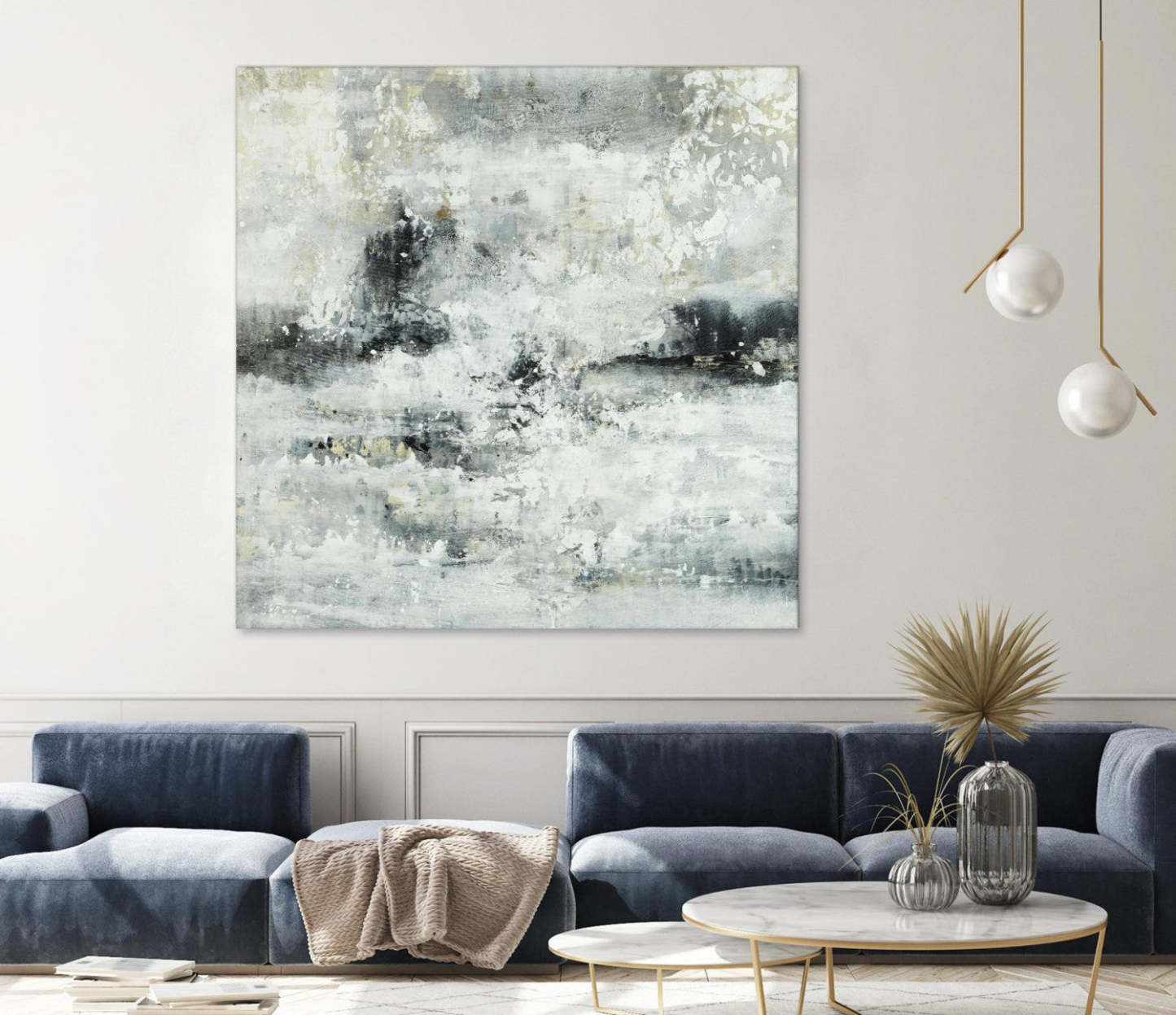 Œuvre d'art murale géante « High Esteem » 72 x 72