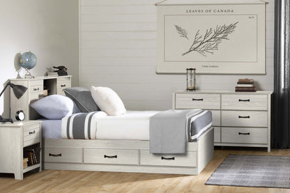 Tête de lit bibliothèque Ulysses - Winter Oak|Tête de lit bibliothèque Ulysses - chêne hivernal|D83GMRZU