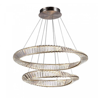Stella 90 W LED Satin Nickel Chandelier|Lustre Stella nickel satiné à DEL de 90 W|D06HUOA4