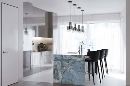 Luminaire suspendu Henley à 1 ampoule noir satiné et verre fumé | Luminaire suspendu Henley en noir satiné et verre fumé à 1 ampoule | D06HLC9Z