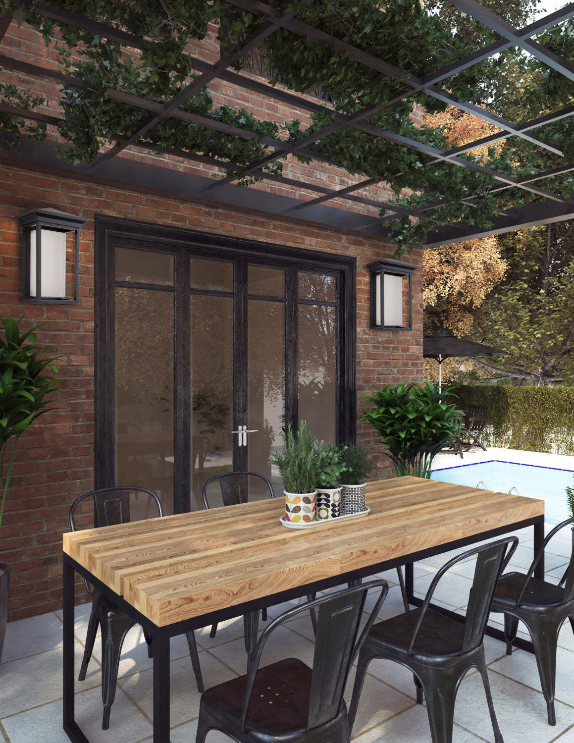 Applique murale extérieure à 1 lumière Overbrook II | Applique murale II Overbrook à 1 ampoule pour l'extérieur | D06H37XD