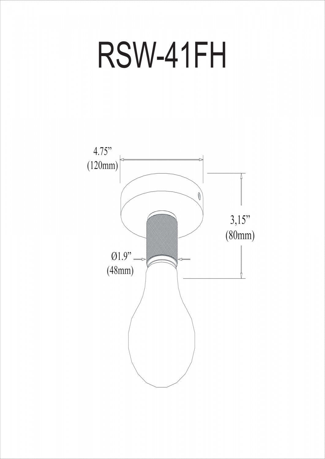 Dainolite Roswell 1 Light Flush Mount Small Matte Black Lamp|Petit plafonnier affleuré Roswell de Dainolite avec finition noire mate et 1 ampoule