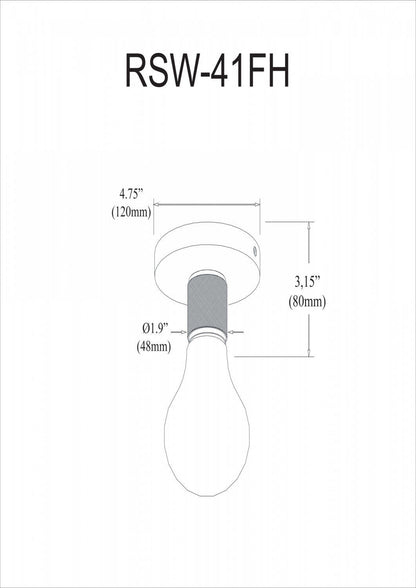 Dainolite Roswell 1 Light Flush Mount Small Matte Black Lamp|Petit plafonnier affleuré Roswell de Dainolite avec finition noire mate et 1 ampoule