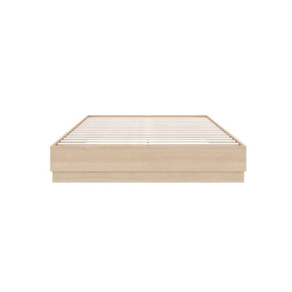 Lit plateforme Nordika Milano Queen - Chêne blond naturel | Grand lit plateforme Milano Nordika - chêne blond naturel