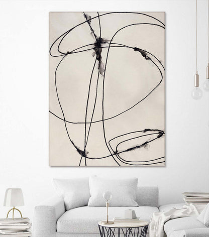 Œuvre d'art murale géante « Tangled Ties » 72 x 54