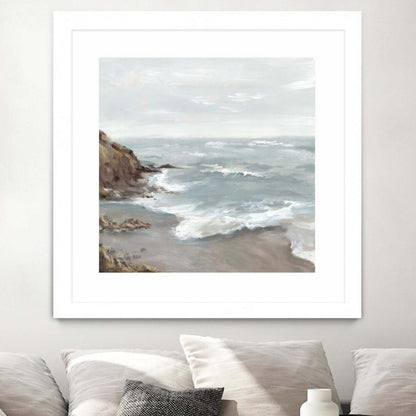 Beautiful Bay Matted and Framed White 36x36 Wall Art|Œuvre d’art murale encadrée blanche et mate « Beautiful Bay » 36 x 36