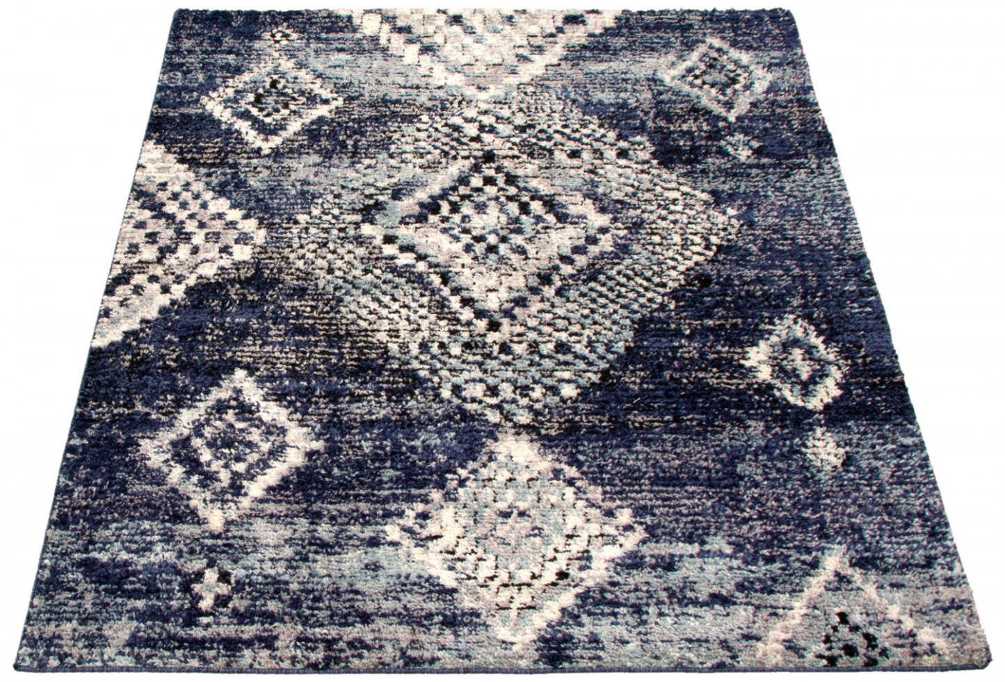 Tapis Makondo Mosaique Bleu - 8'0 x 10'0|Carpette Makondo Mosaique bleu - 8 pi 0 pox 10 pi 0 po| D2AN3AQ0