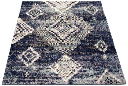 Tapis Makondo Mosaique Bleu - 8'0 x 10'0|Carpette Makondo Mosaique bleu - 8 pi 0 pox 10 pi 0 po| D2AN3AQ0