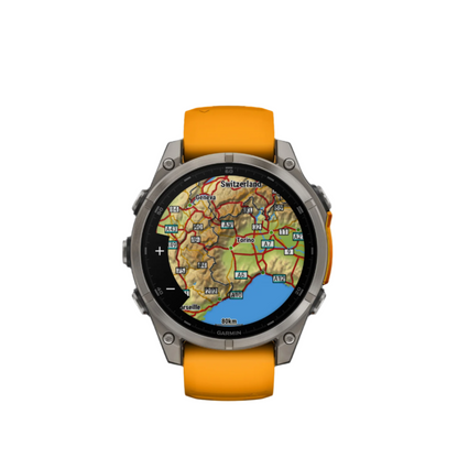 Garmin Fēnix 8 Amoled Sapphire Smartwatch 47mm - Gps, Boussole, Gyroscope Et Altimètre Barométrique | Montre Connectée Garmin Fēnix 8 Amoled Sapphire 47mm - Gps, Boussole, Gyroscope Et Altimètre Barométrique
