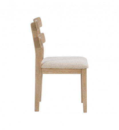 Drury Fabric Natural Dining Chair - Ensemble de 2|Chaise de salle à manger Drury en tissu naturel - ensemble de 2