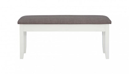 Jane Fabric Storage Dining Bench - Taupe|Banc de salle à manger Jane en tissu avec rangement - taupe