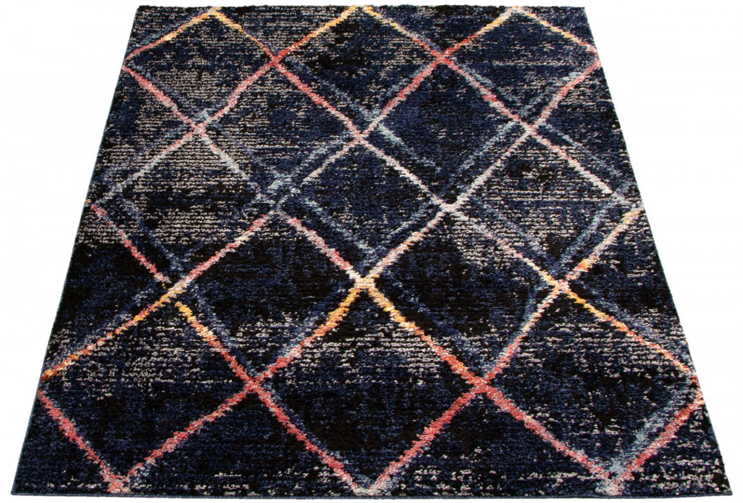 Tapis Makondo Abstract bleu marine - 244 x 305 cm | D28RPLHO