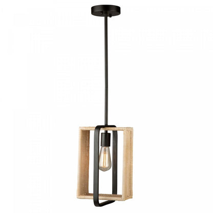 Luminaire suspendu noir à 1 ampoule Perris | Luminaire suspendu Perris noir à 1 ampoule | D06H8OFH