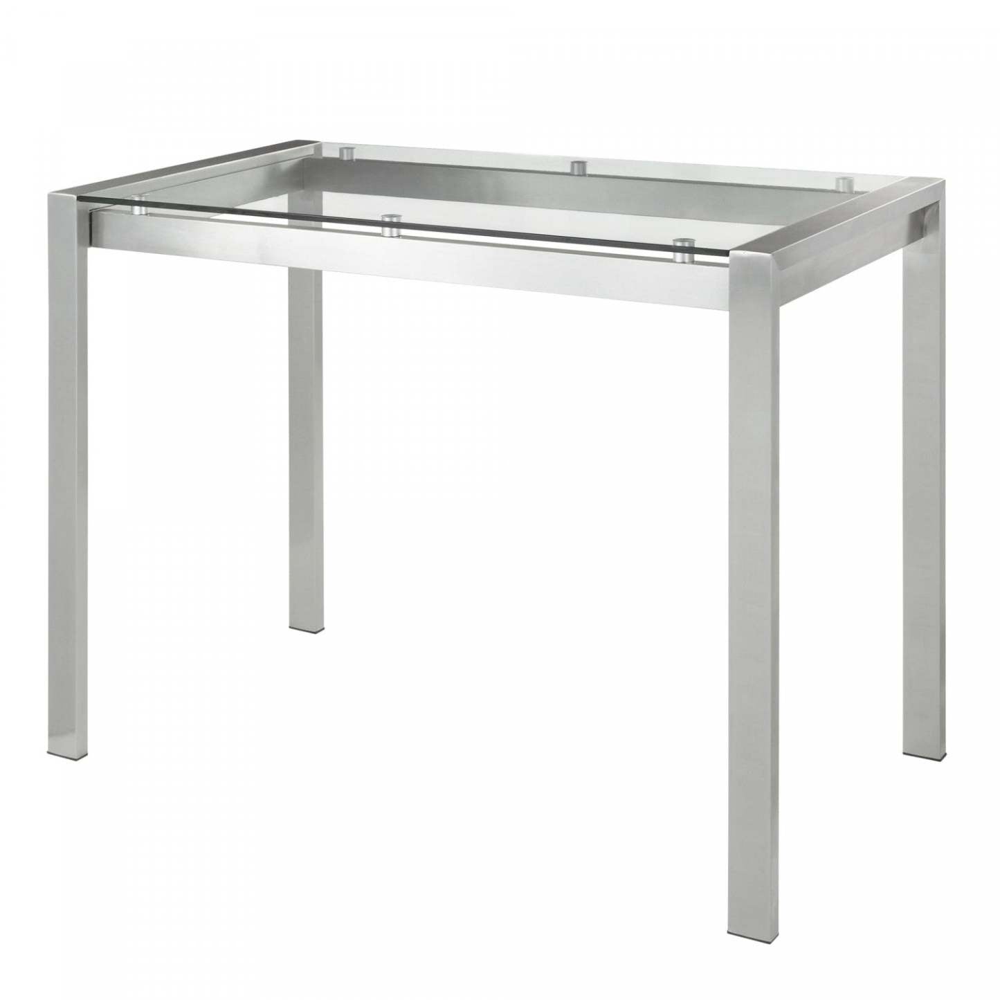 LumiSource Fuji Glass Contemporary Counter-Height Dining Table|Table de salle à manger contemporaine Fuji de hauteur comptoir en verre