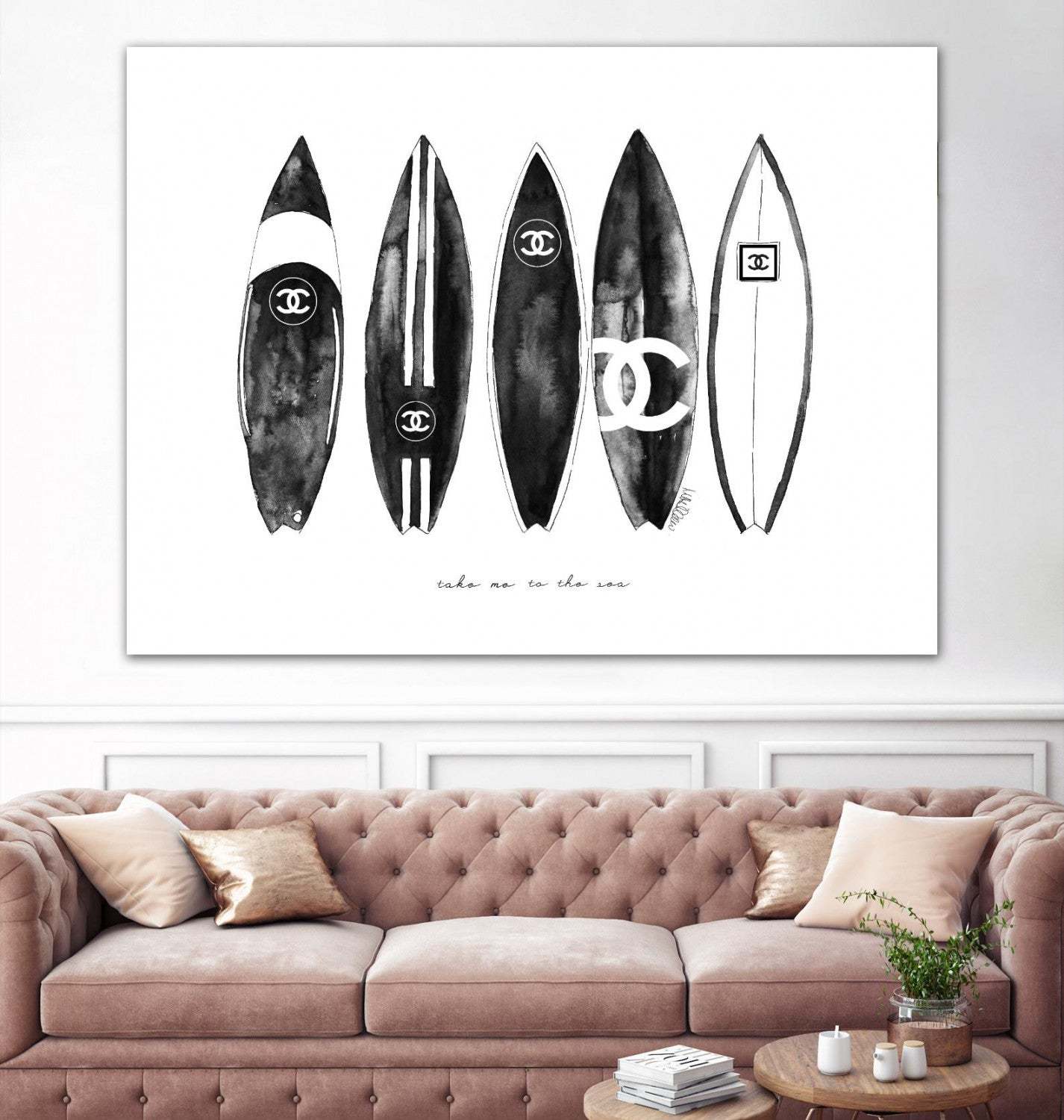 Surf Paysage Giant Art 72x54 Wall Art|Œuvre d'art murale Giant Art « Surf Landscape » 72 x 54