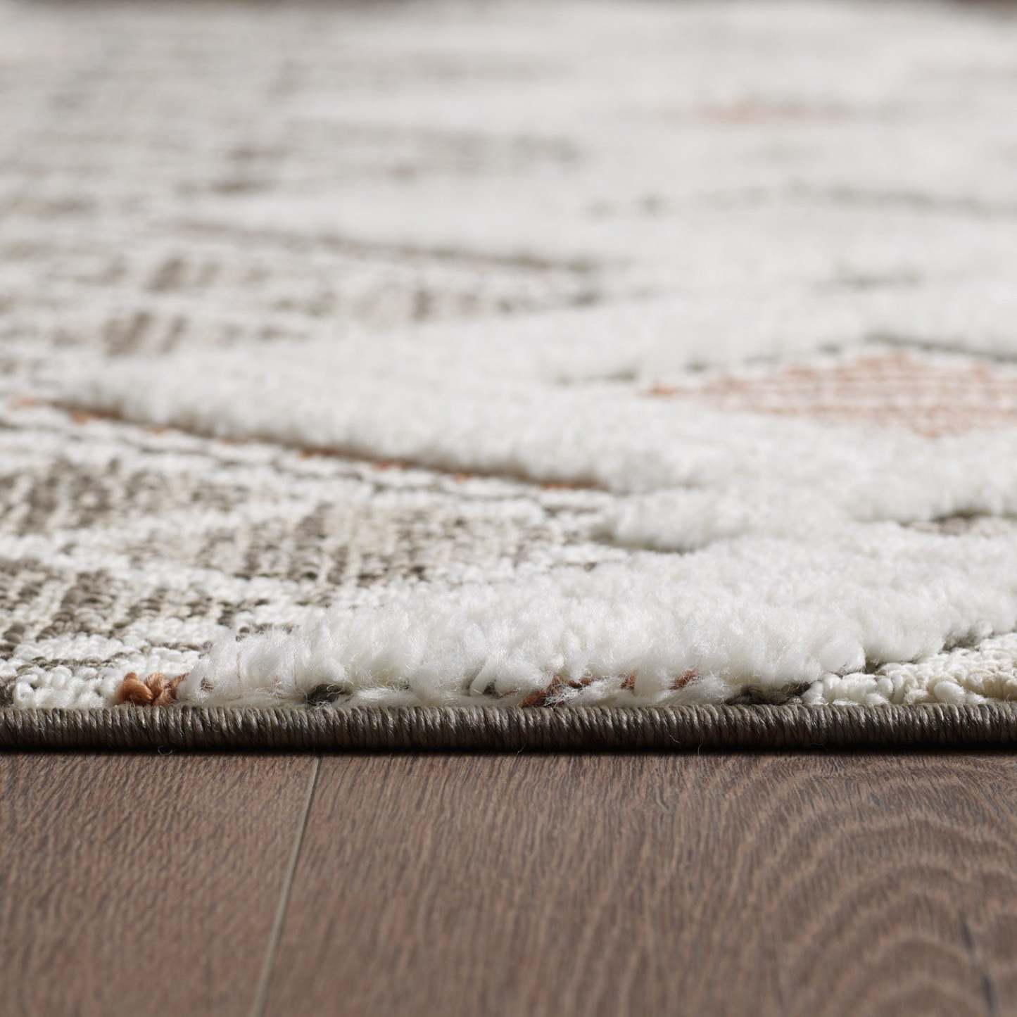 Tapis à poils longs Quinto Twinkle Orange - 6'3 x 9'|Carpette à poil long Quinto Twinkle orange - 6 pi 3 po x 9 pi