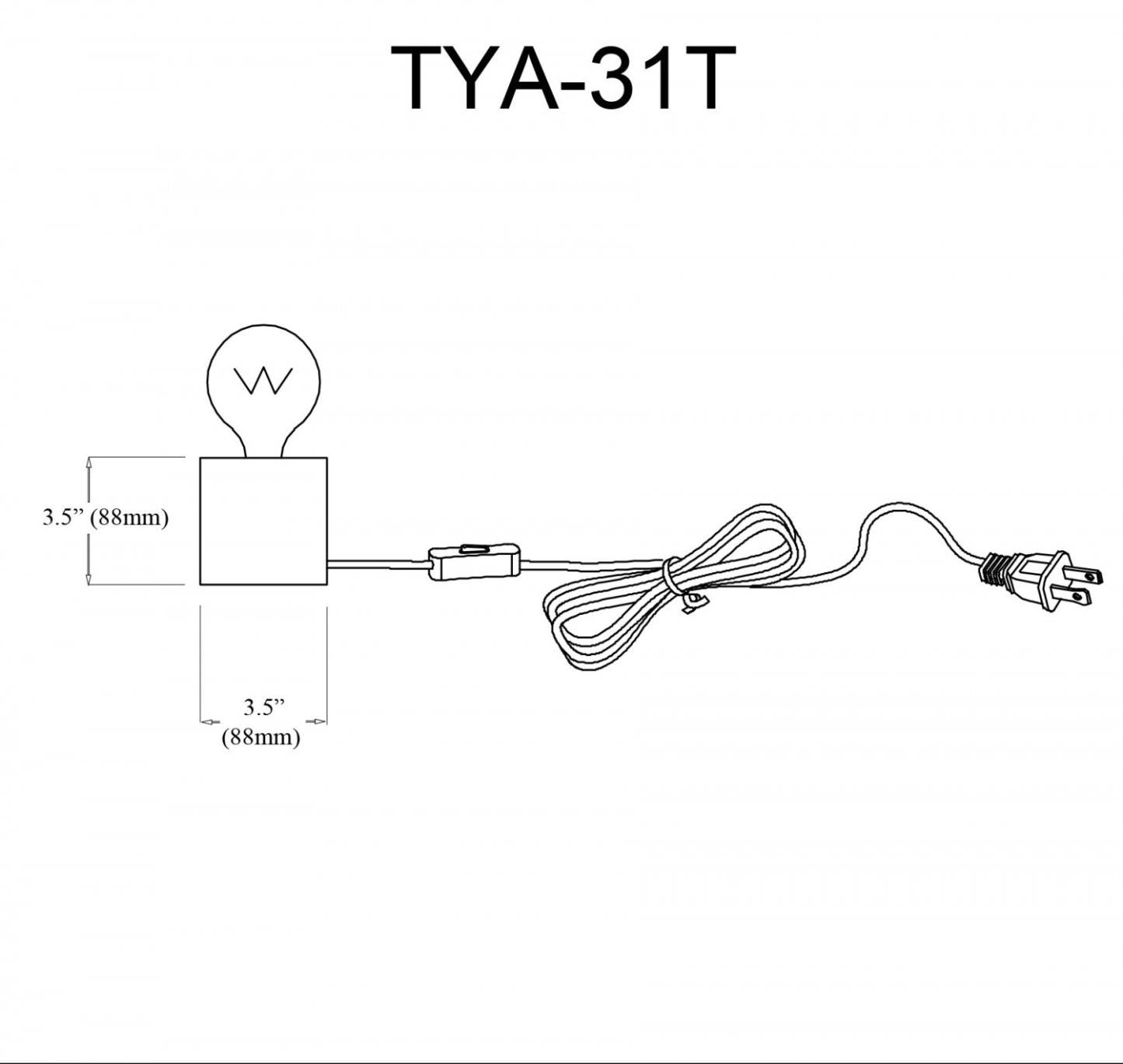 Dainolite Tonya 1 Light Table Lamp Matte Black|Lampe de table Tonya de Dainolite avec fini noir mat et 1 ampoule