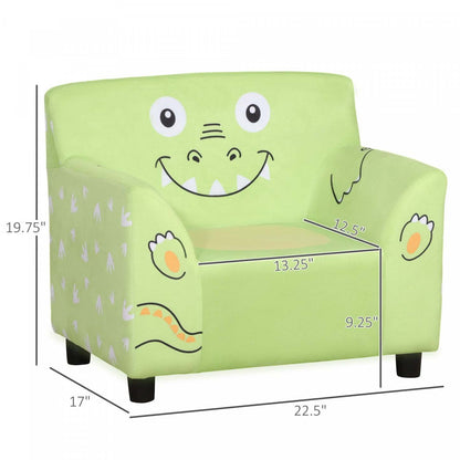 Qaba Fauteuil Enfant, Chaise avec Accoudoirs pour École Maternelle, Canapé pour Enfants dans la Chambre, Jardin d'Enfants avec Animaux Mignons | Qaba Fauteuil Enfant Design Grand Confort Avec Accoudoirs Assise Dossier Rembourrés Revêtement Velours