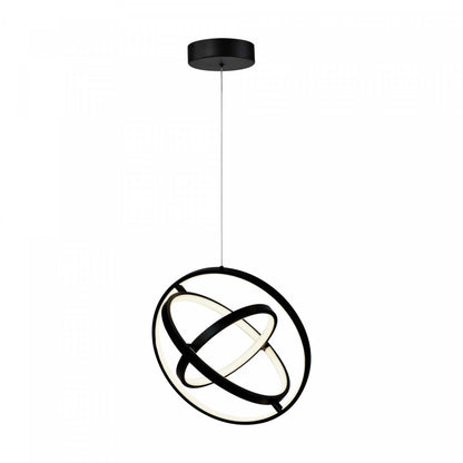 Sienna 30 W LED Noir Orb Suspension|Luminaire suspendu orbe Sienna noir à DEL de 30 W|D06H9XGA