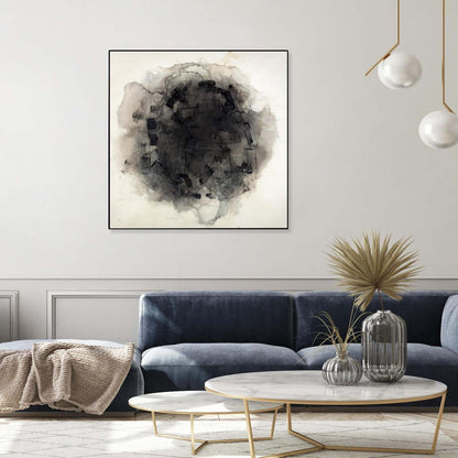 Positives And Negatives I Canvas Framed Black 20x20 Wall Art|Œuvre d’art murale sur toile encadrée noire « Positives And Negatives I » 20 x 20