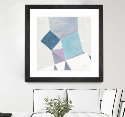 Bay Bridge V1 Matted and Framed Black 36x36 Wall Art|Œuvre d’art murale encadrée noire et mate « Bay Bridge V1 » 36 x 36