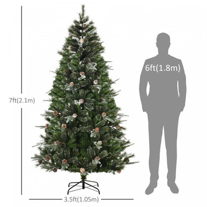Homcom 7ft Arbre De Noël Artificiel Avec 986 Branches|Homcom Arbre De Noël Artificiel De 7 Pieds Avec 986 Branches