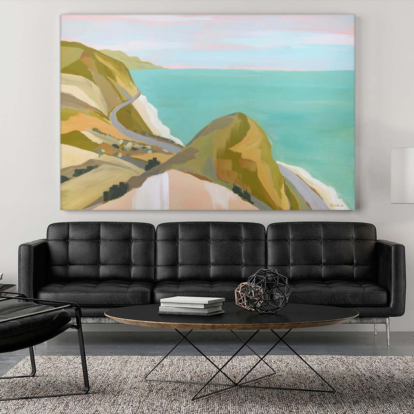 Œuvre d'art murale géante « Big Sycamore Canyon » 72 x 48