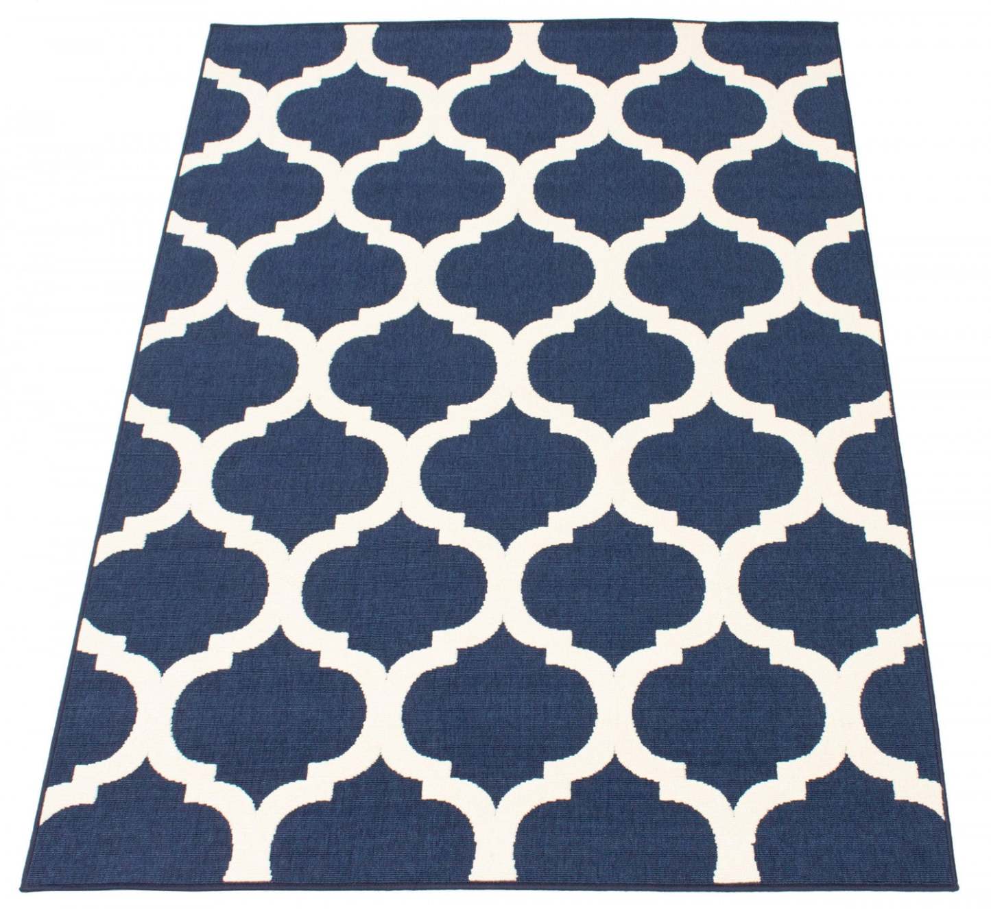 Tapis Sophie Ivoire-Marine - 4'7 x 6'7|Carpette Sophie ivoire-bleu marine - 4 pi 7 po x 6 pi 7 po|D86FIBYM