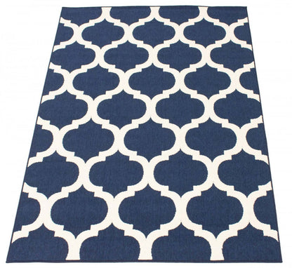 Tapis Sophie ivoire-marine - 5'3 x 7'7|Carpette Sophie ivoirebleu marine - 5 pi 3 po x 7 pi 7 po|D86FS9MD