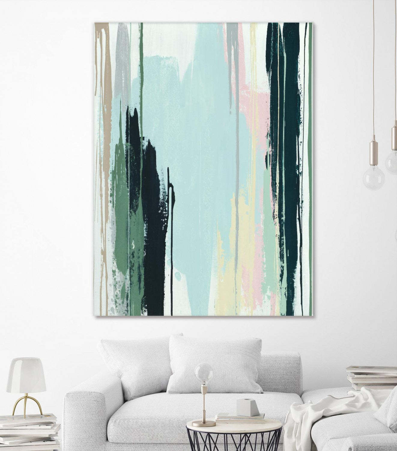 Œuvre d'art murale géante « Splendid Mirage I » 72 x 54