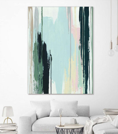 Œuvre d'art murale géante « Splendid Mirage I » 72 x 54