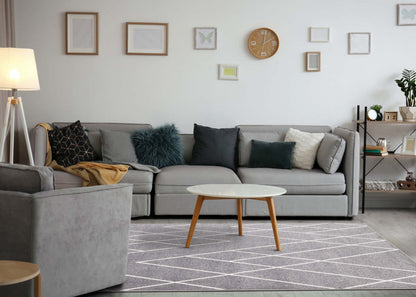 Carpette Covington à motifs de lignes géométriques - 5 pi 3 po x 7 pi 7 po