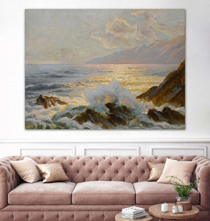 Main Seascape Ii Giant Art 72x54 Wall Art|Œuvre d’art murale Giant Art « Main Seascape Ii » 72 x 54