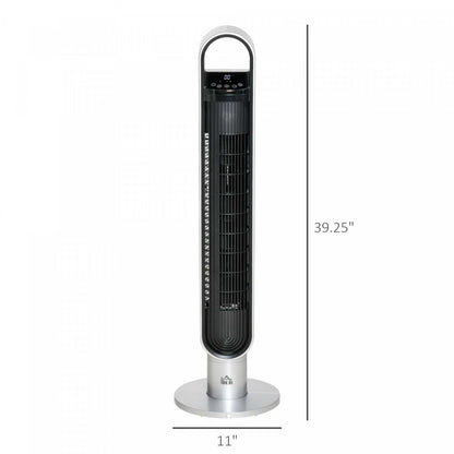 Homcom 39 Cooling Tower Fan With Oscillating And Timer|Homcom Ventilateur De Tour De Refroidissement De 39 Po Avec Oscillation Et Minuterie